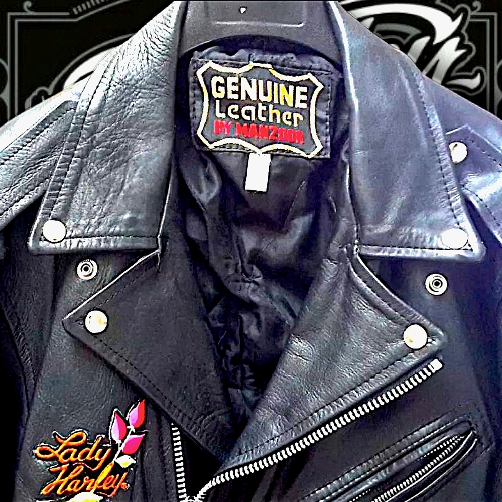 💥Gorgeous💥 Harley-Davidson Lady Harley Heavy Leather Motorcycle Jacket Size XL - Picture 3 of 13